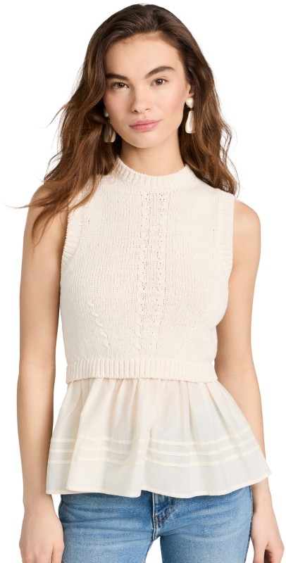 Ulla Johnson Edda Top Ivory
