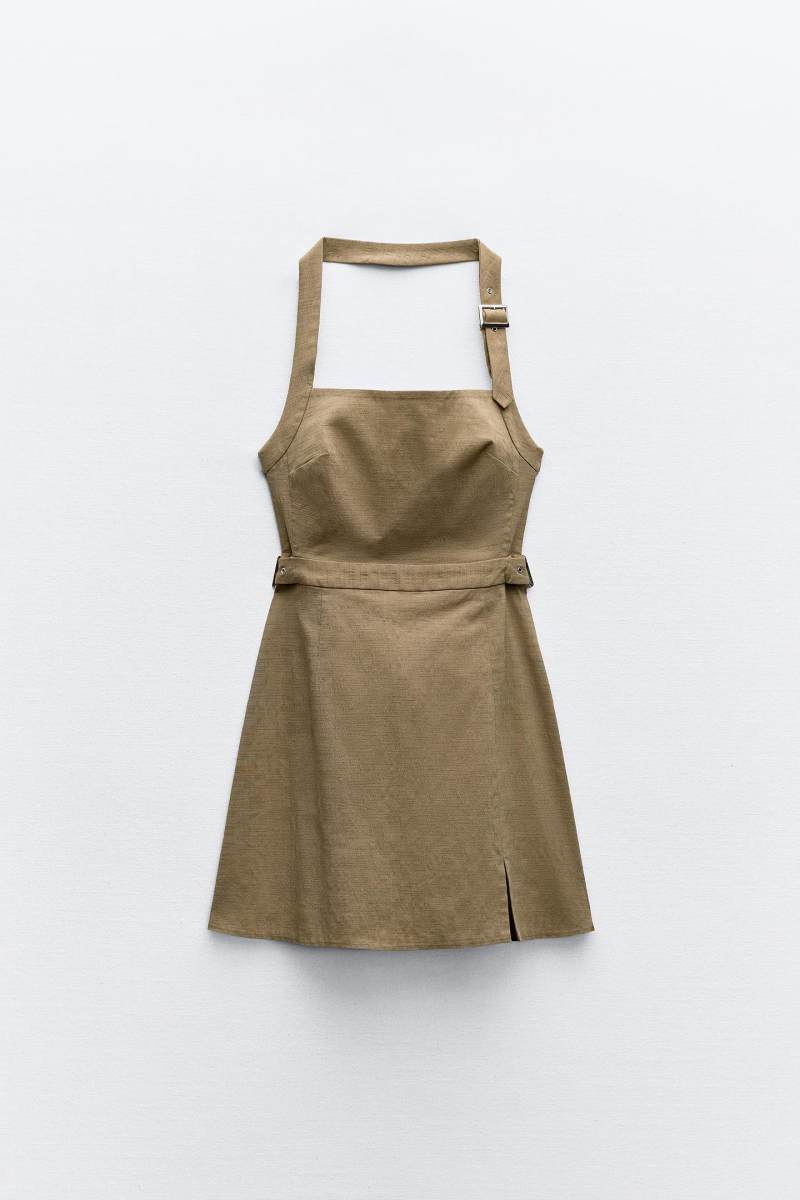 ZARA BUCKLED MINI DRESS