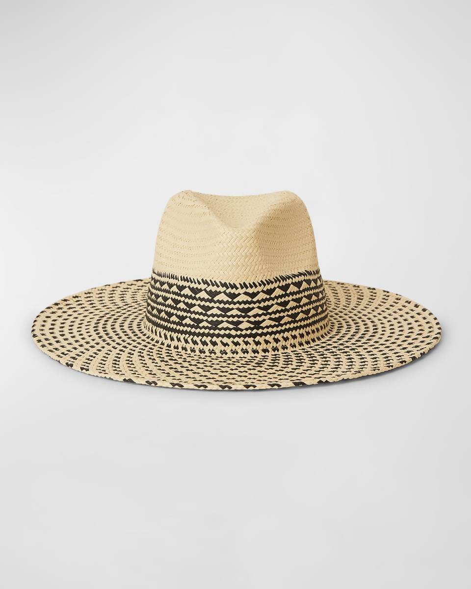 Eliza Two-Tone Straw Fedora