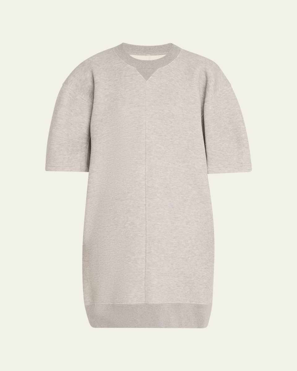 PuffSleeve Sweatshirt Mini Dress