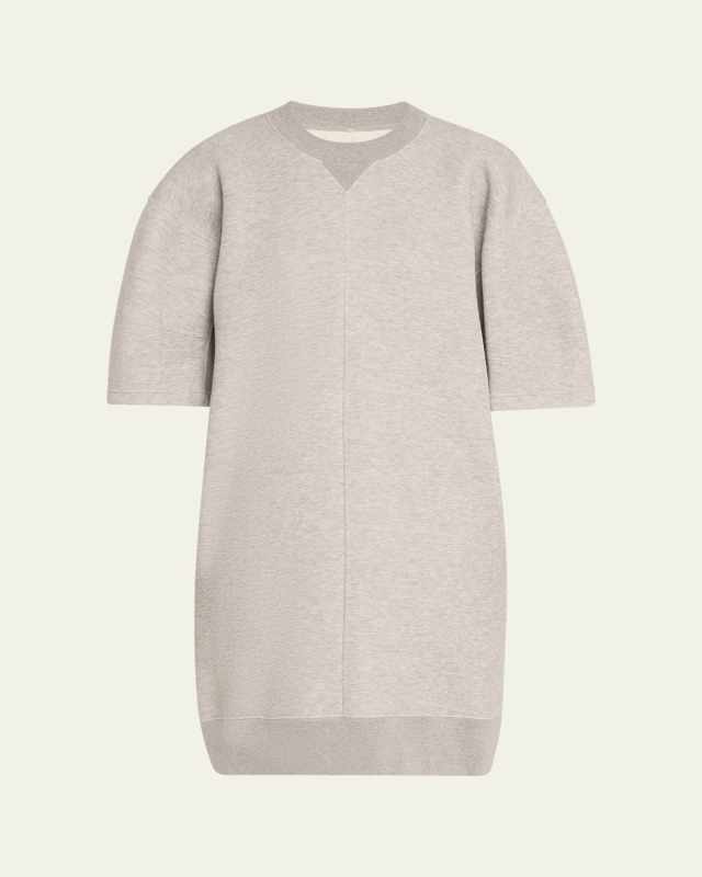 PuffSleeve Sweatshirt Mini Dress