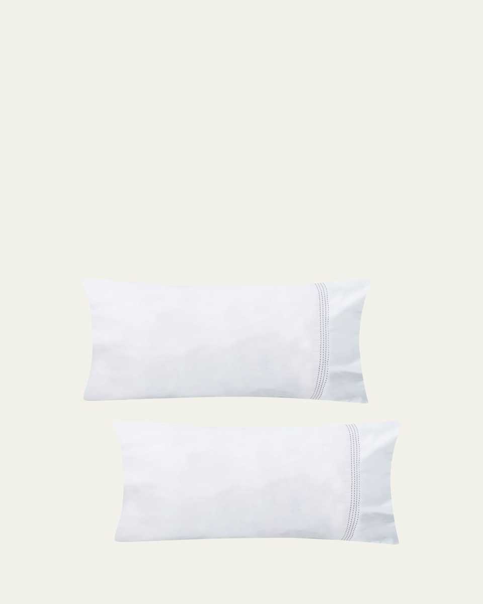 Essential Embroidered Pillowcase Pair, KING CASE