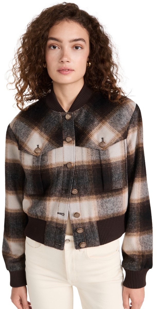 Veronica Beard Stanley Bomber Jacket Multi