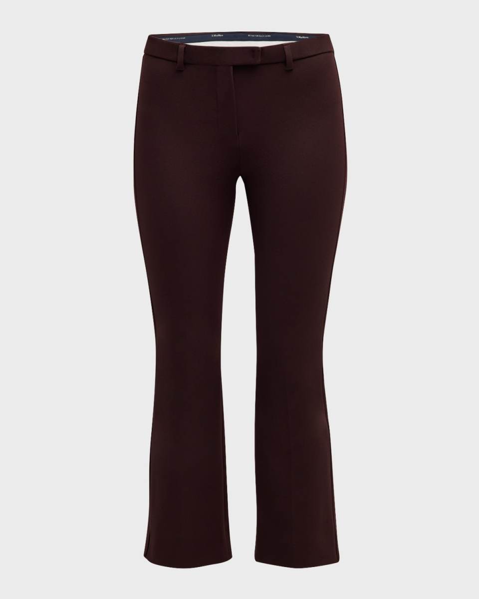 Umanita Mid-Rise Kick Flare Crop Pants