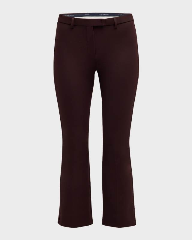 Umanita Mid-Rise Kick Flare Crop Pants