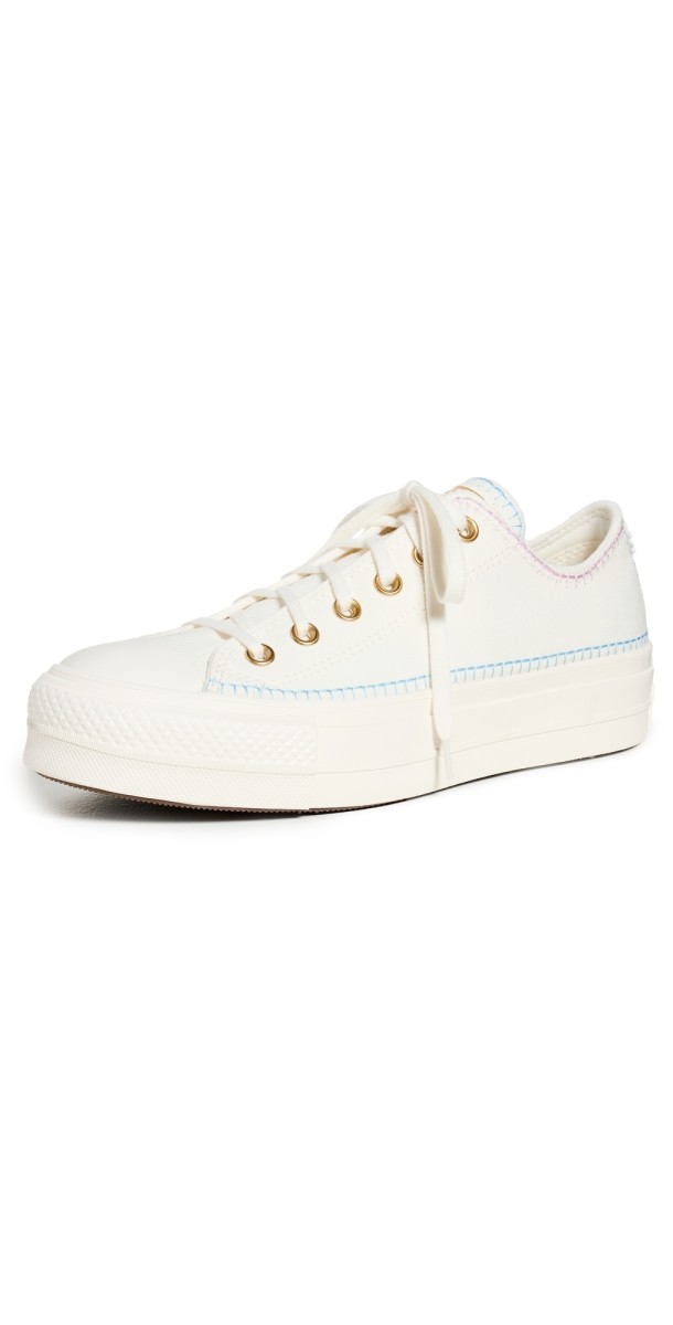Converse Chuck Taylor All Star Lift Sneakers Egret/True Sky/Gold
