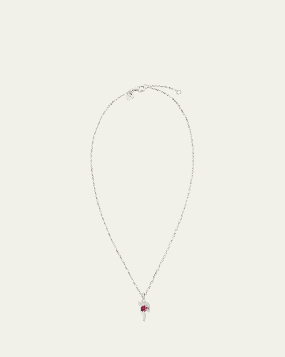 18K Gold Hebrew QUF Initial Necklace