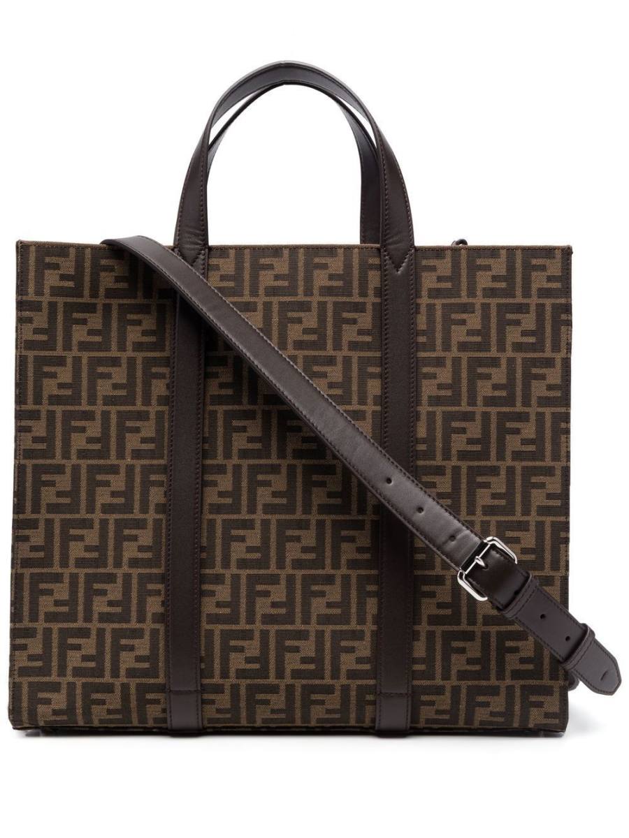 FF jacquard-motif tote bag