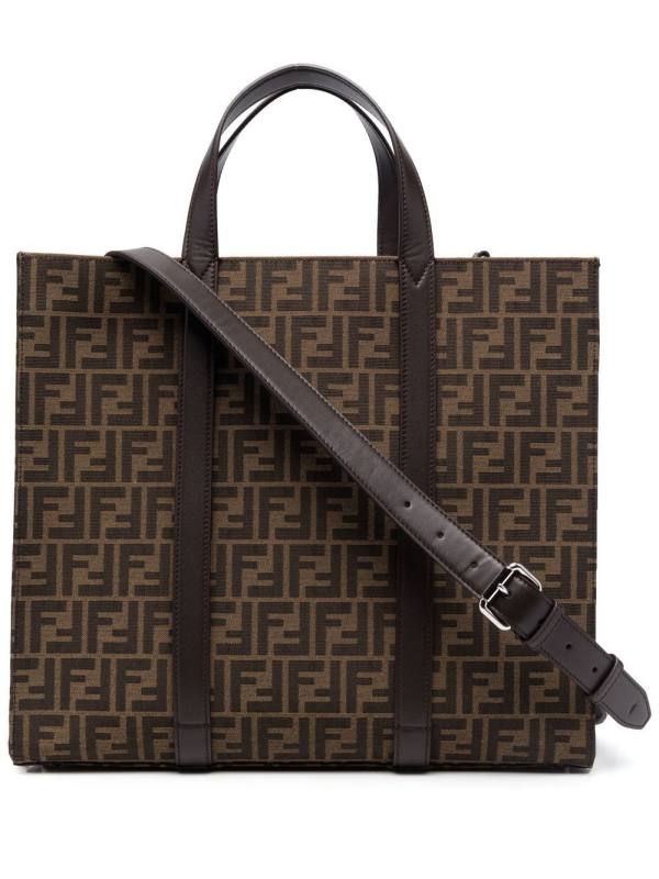 FF jacquard-motif tote bag