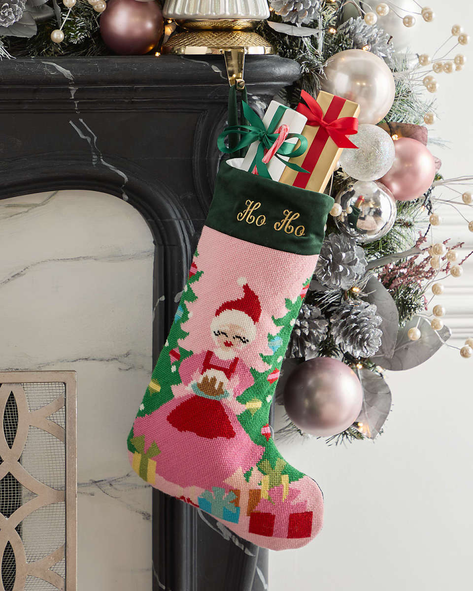 "To My Mom, Mrs. Claus" Christmas Stocking, Personalized