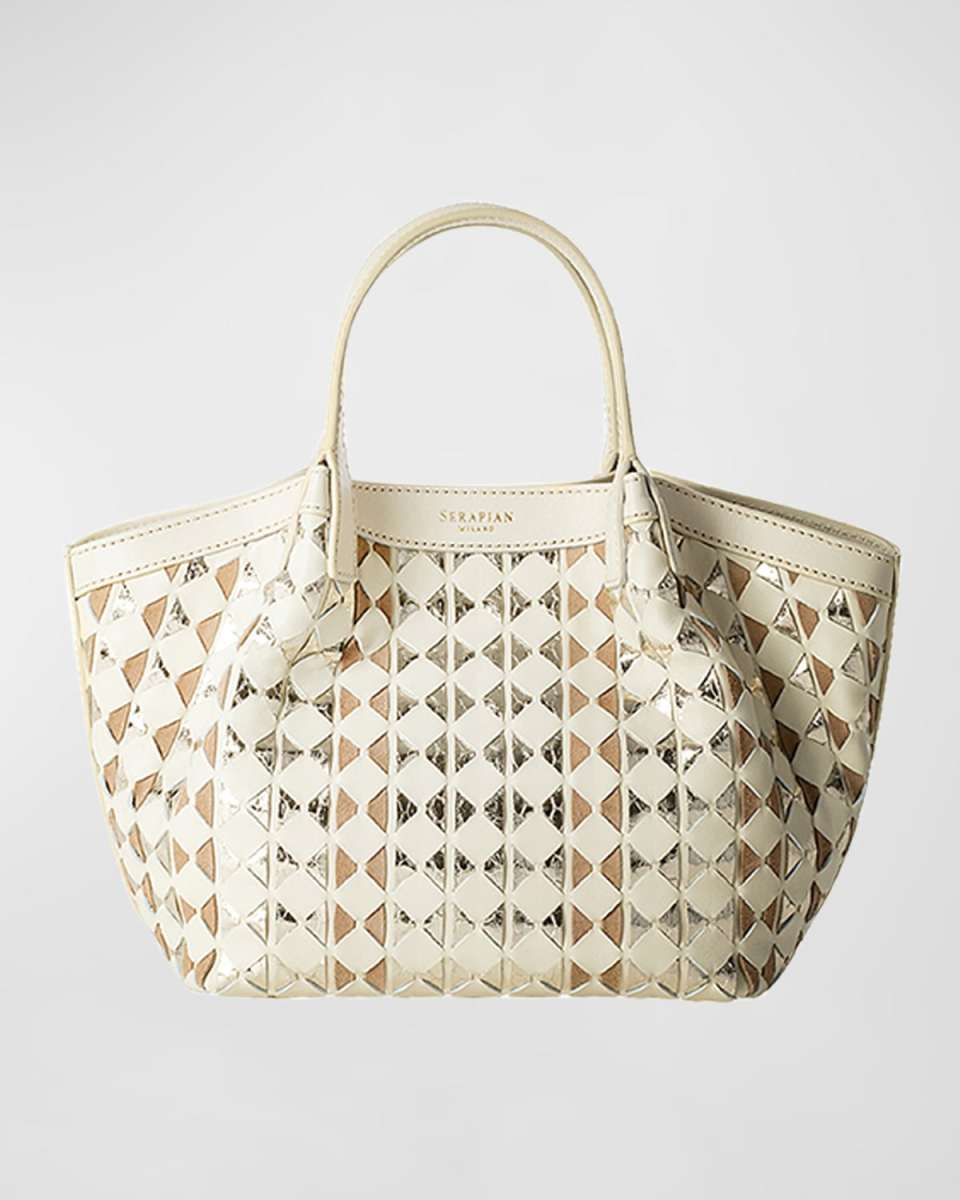 Secret Mini Mosaic Snakeskin Tote Bag