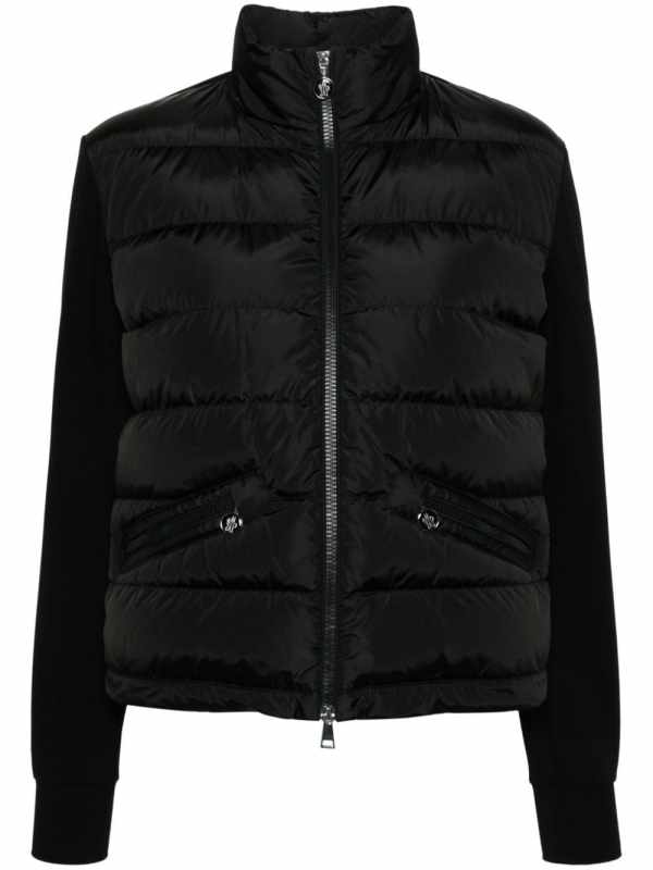 panelled puffer jacket