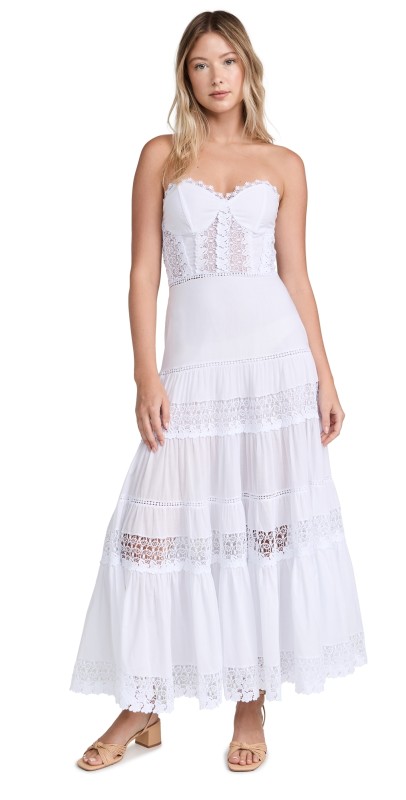 Charo Ruiz Monnet Long Dress White