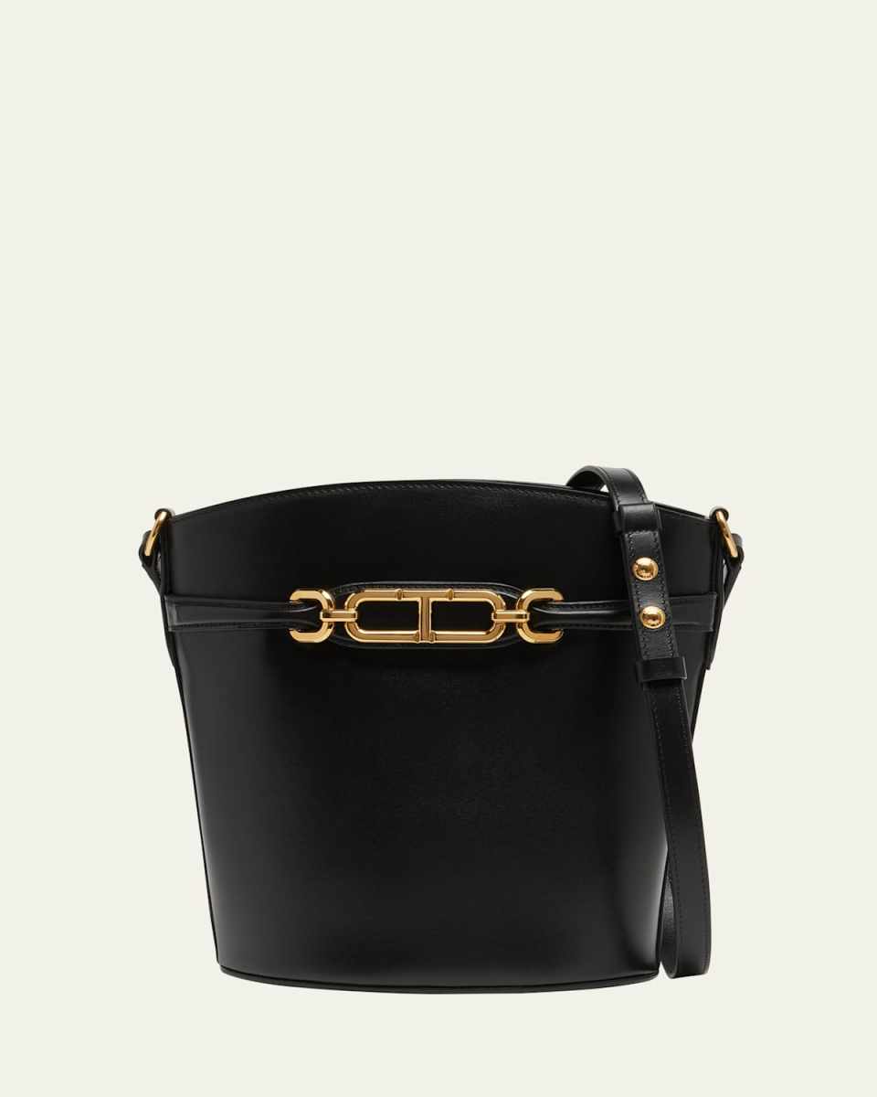 Medium Box Bucket Bag in Leather