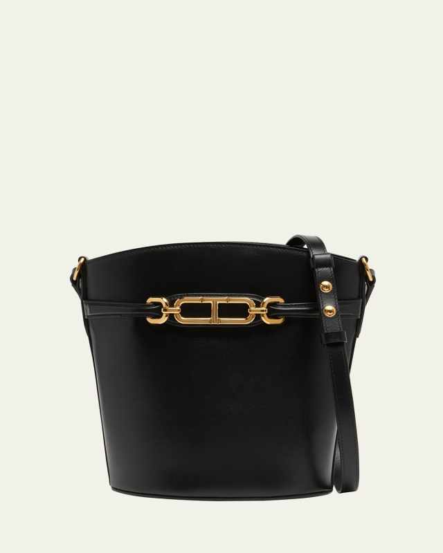 Medium Box Bucket Bag in Leather