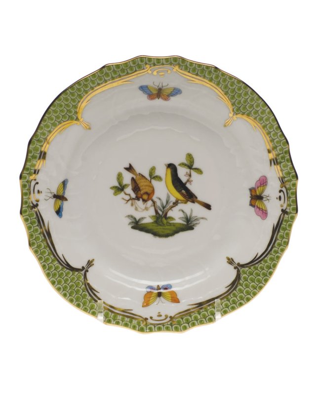 Rothschild Bird Green Motif 7 Bread & Butter Plate