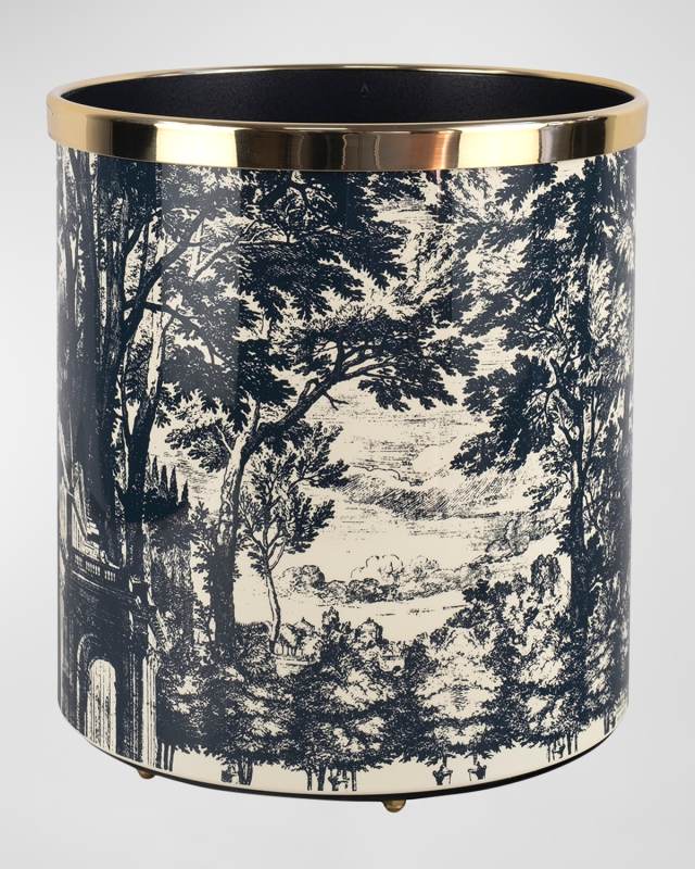Paper Basket - Giardino Settecentesco Blue Ivory