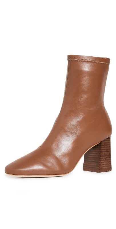 Loeffler Randall Elise Slim Ankle Booties With Block Heel Acorn