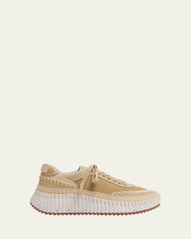 Nama Suede Stitch Walking Sneakers