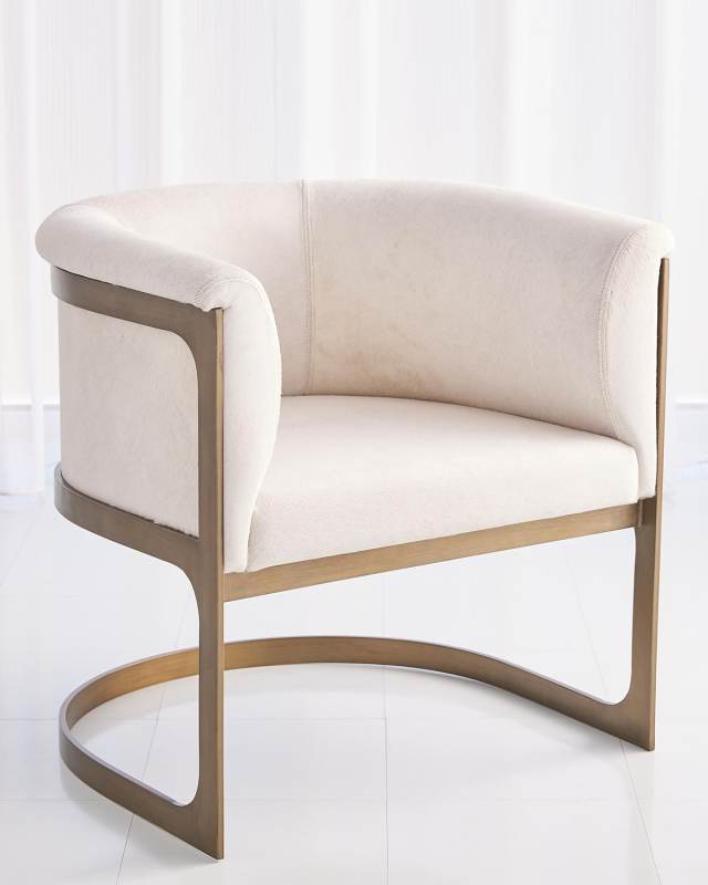 Regan Hair on Hide Barrel Chair