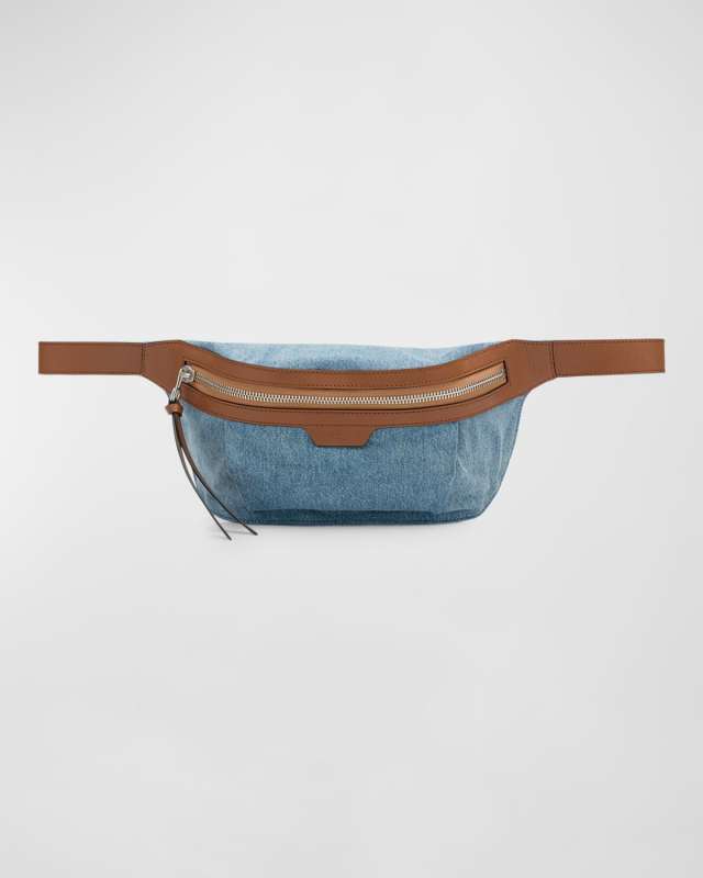 Commuter Zip Denim Belt Bag