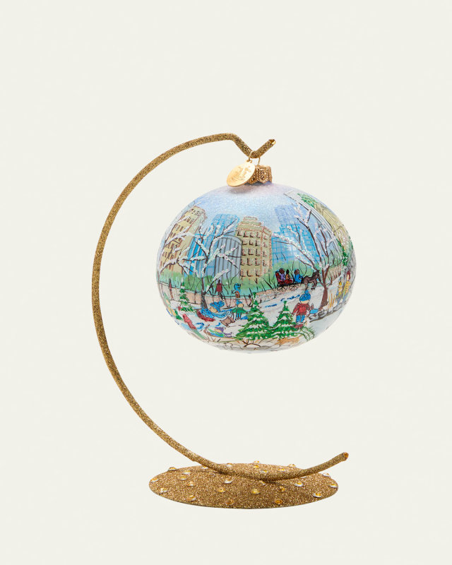 Central Park Gapstow Bridge Christmas Ornament
