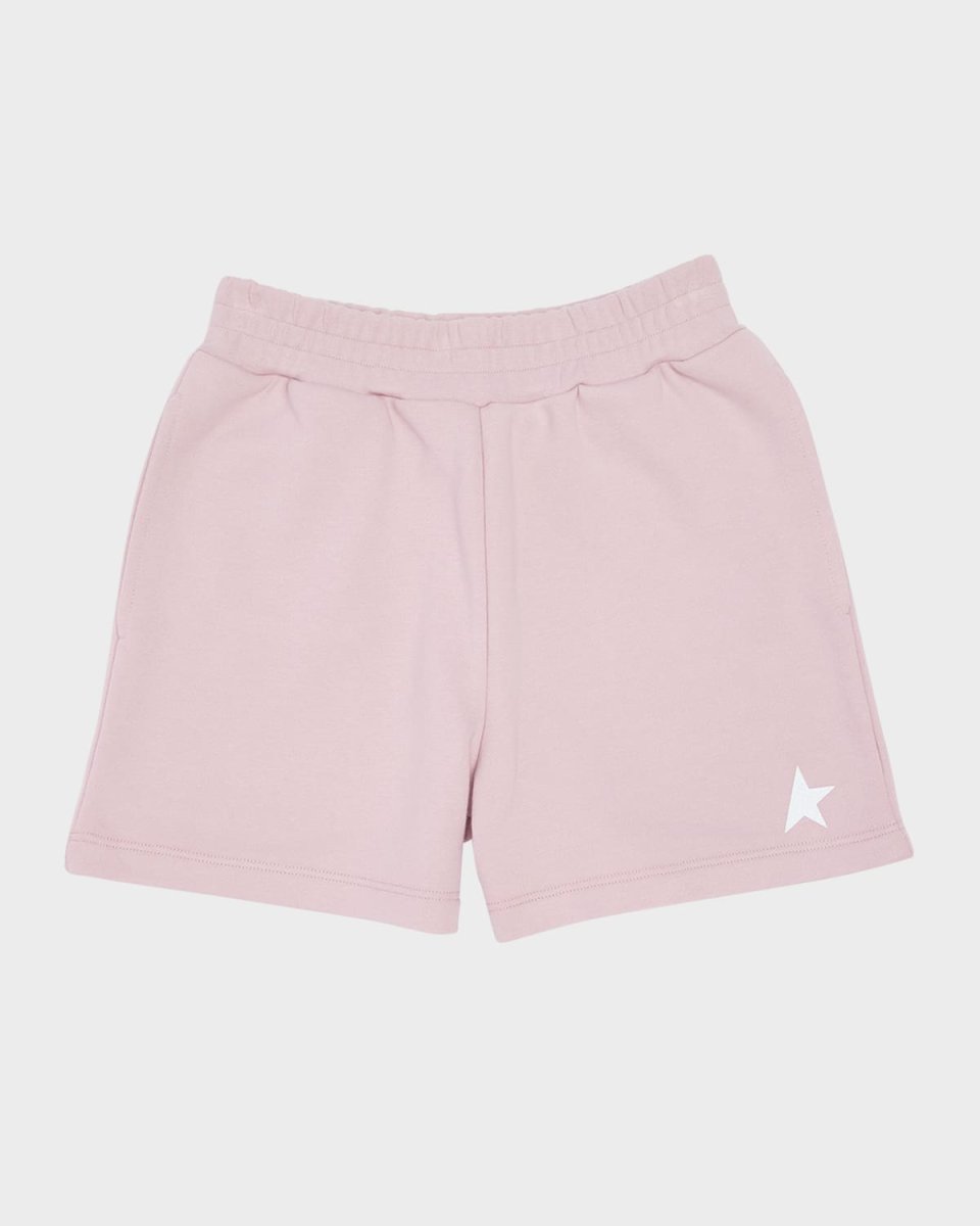 Girl's Star-Printed Fleece Shorts, Size 4-10