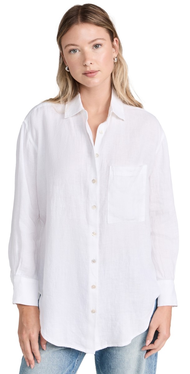 AYR The Deeper End Shirt in Linen White