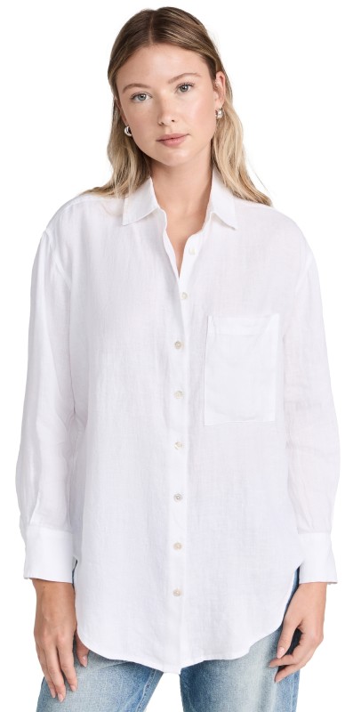 AYR The Deeper End Shirt in Linen White