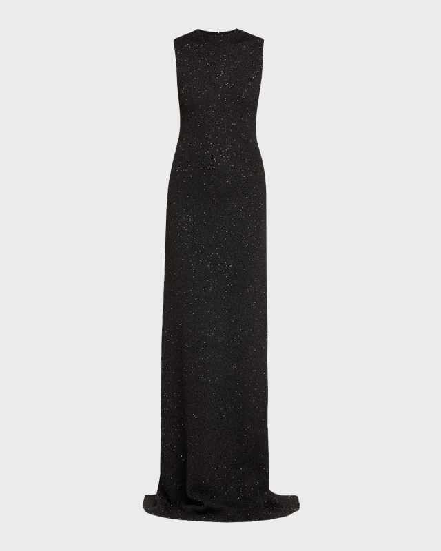 Sequin Embellished Column Gown
