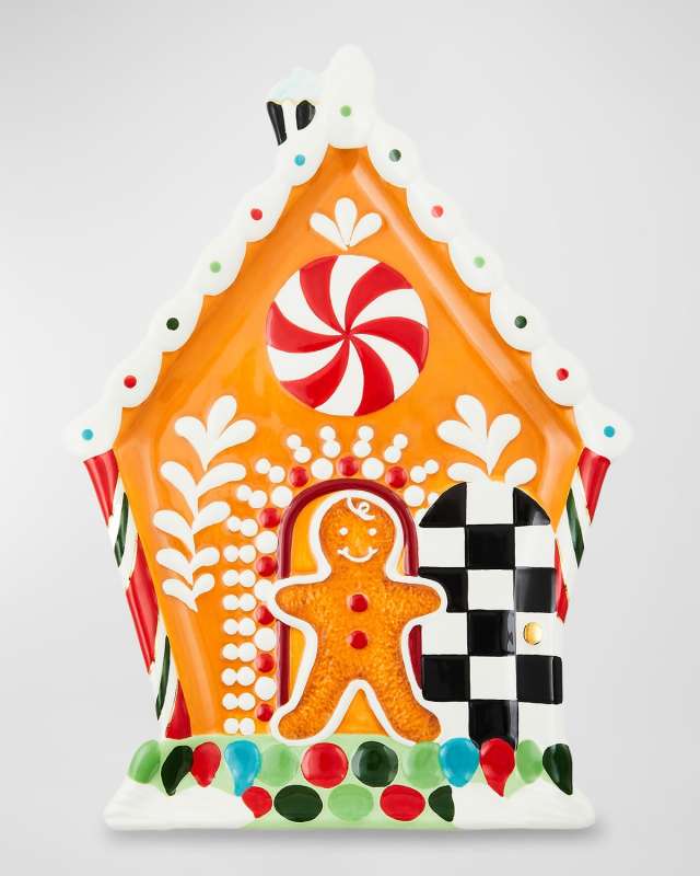 Bake Shop Gingerbread House Cookie Plate