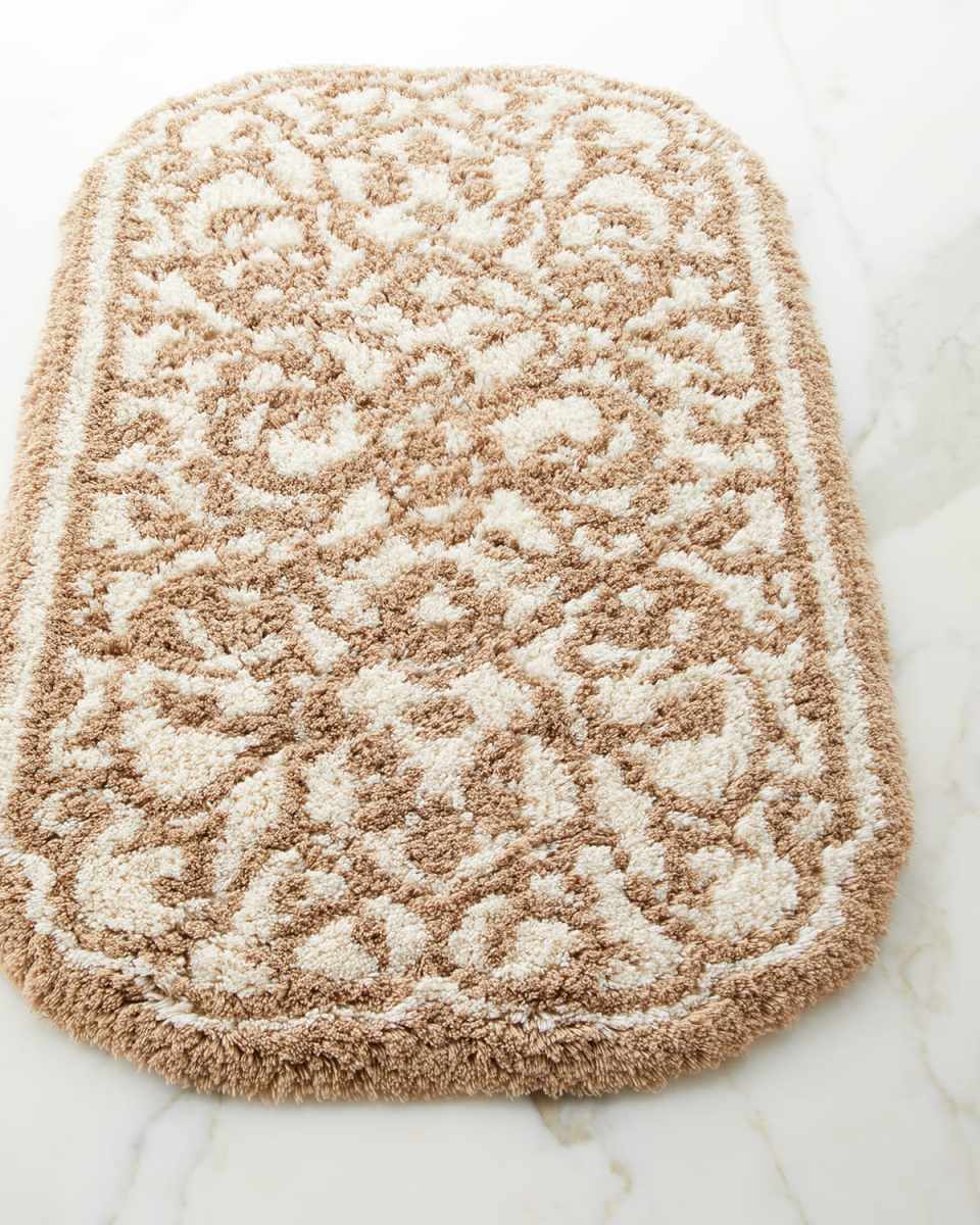 Damask Bath Rug