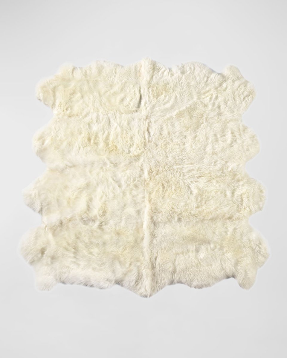 Lalo Lambskin Rug, 5' 7" x 5' 7"
