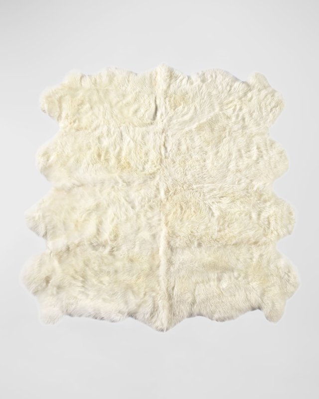Lalo Lambskin Rug, 5' 7" x 5' 7"