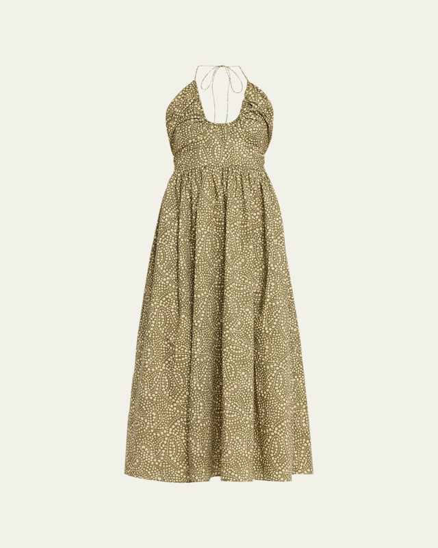 Drawcord Halter Sundress