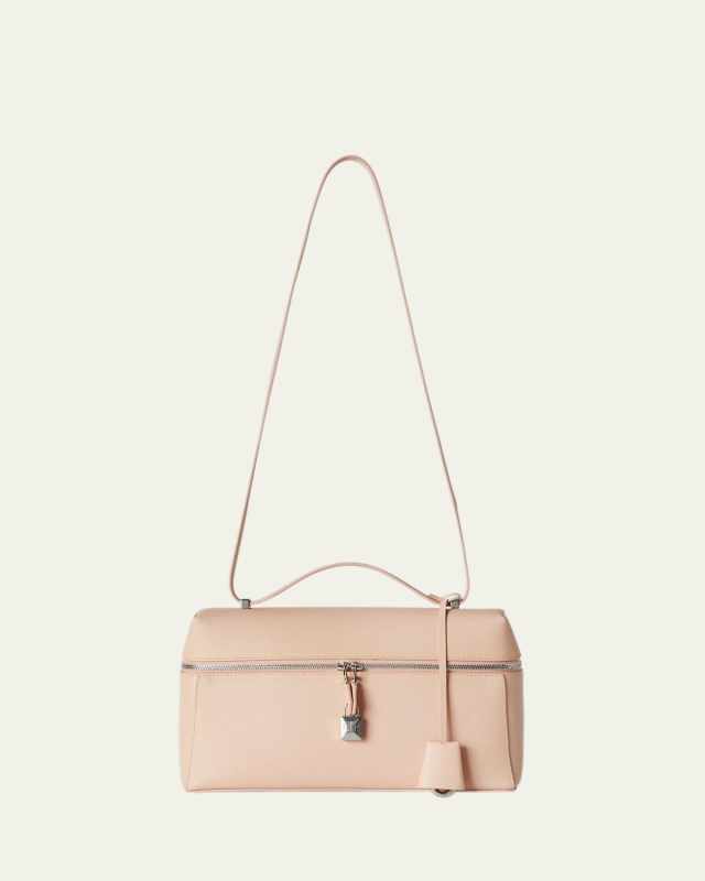 Zip Saffiano Leather Crossbody Bag