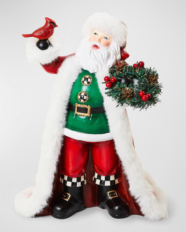 Cozy Christmas Santa with Cardinal