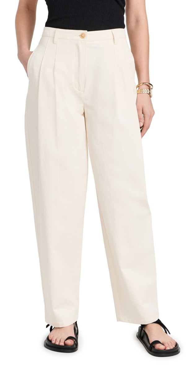 Solid & Striped Solid & Striped x Sofia Richie Grainge The Taline Pants Ecru