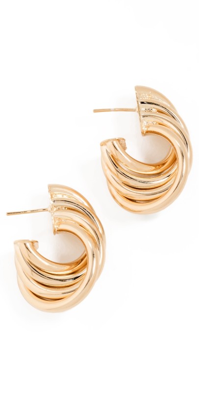Alexa Leigh Twist Earrings Gold