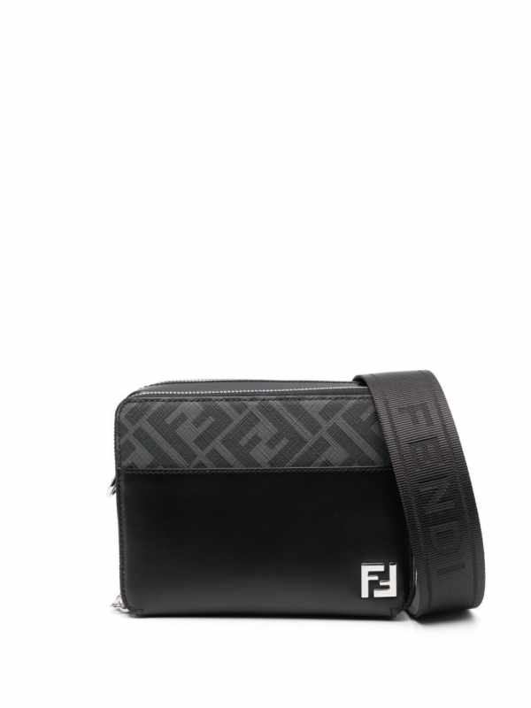 FF Organizer leather shoulder bag