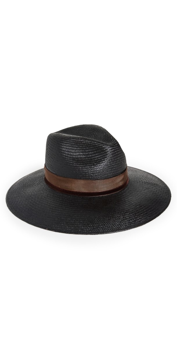 Freya Dahlia Hat Black