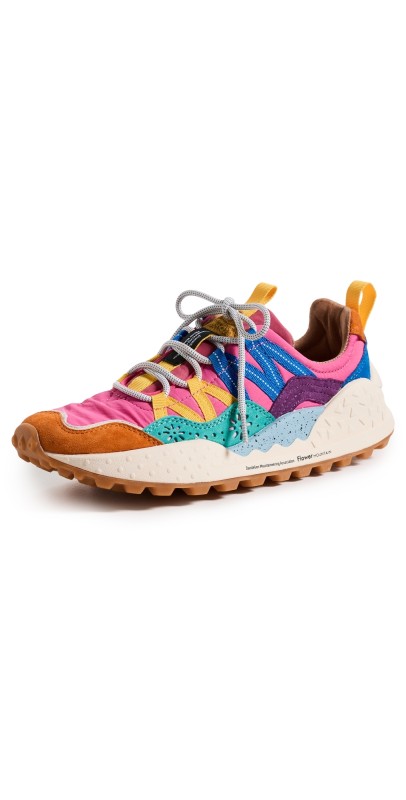 Flower Mountain Washi Sneakers Orange/Green/Pink