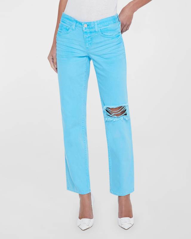 Nevia Low-Rise Slouchy Straight Jeans