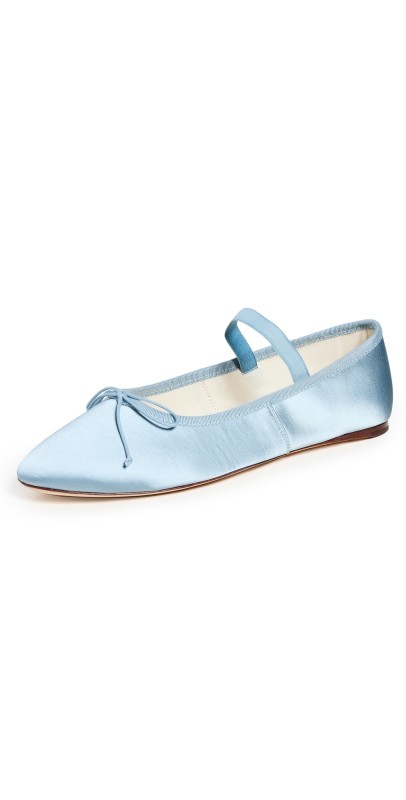 Loeffler Randall Leonie Soft Ballet Flats Light Blue