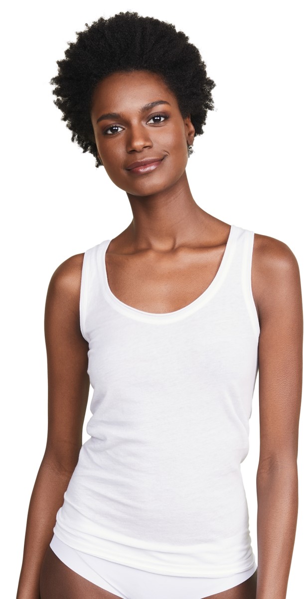 Skin Racer Back Tank White