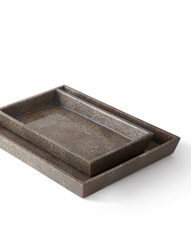 Callas Silver Nested Trays, Set of 2