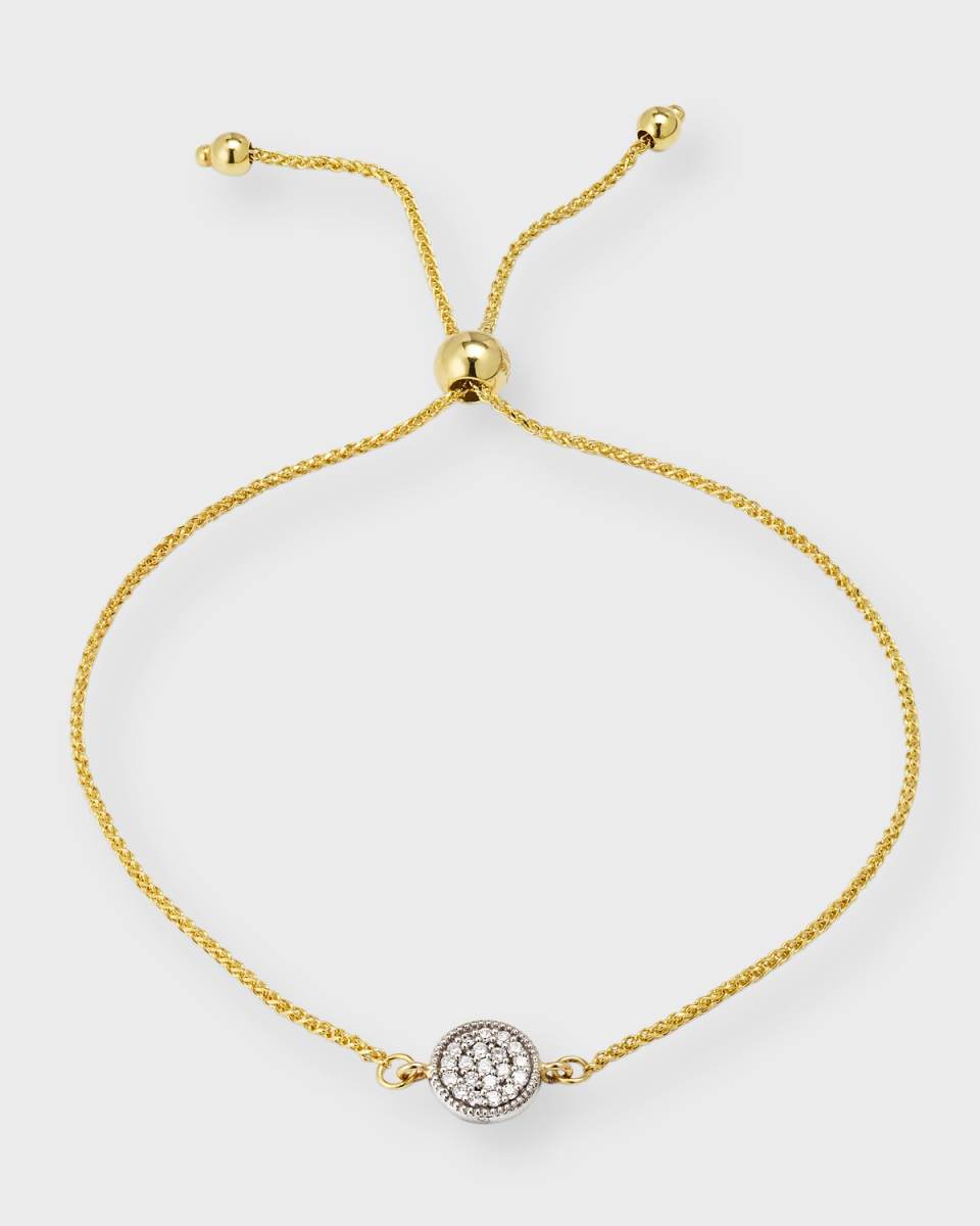 Pavé Diamond Charm Bolo Bracelet
