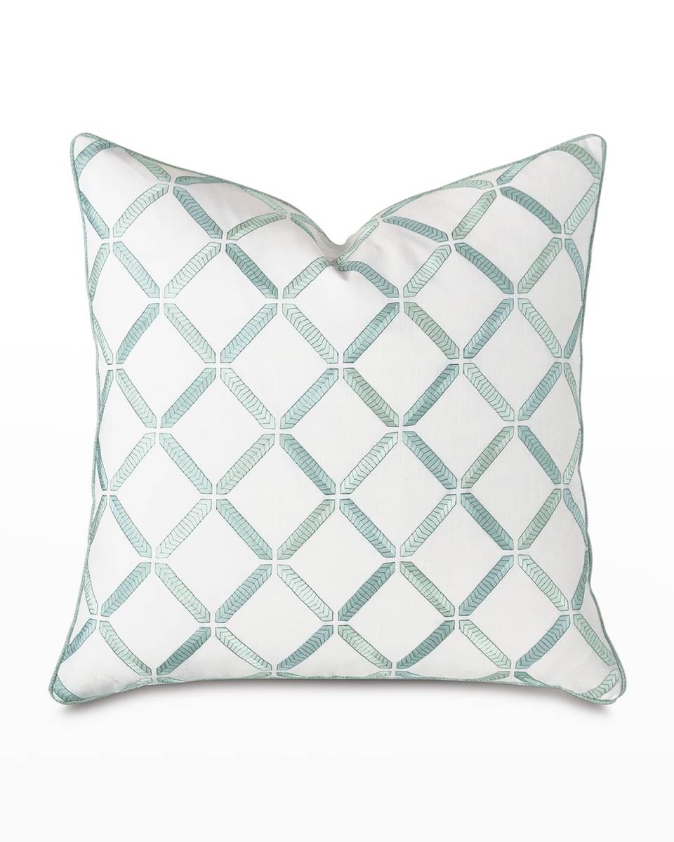 Brentwood Embroidered 22" Decorative Pillow