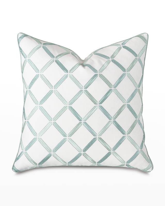Brentwood Embroidered 22" Decorative Pillow
