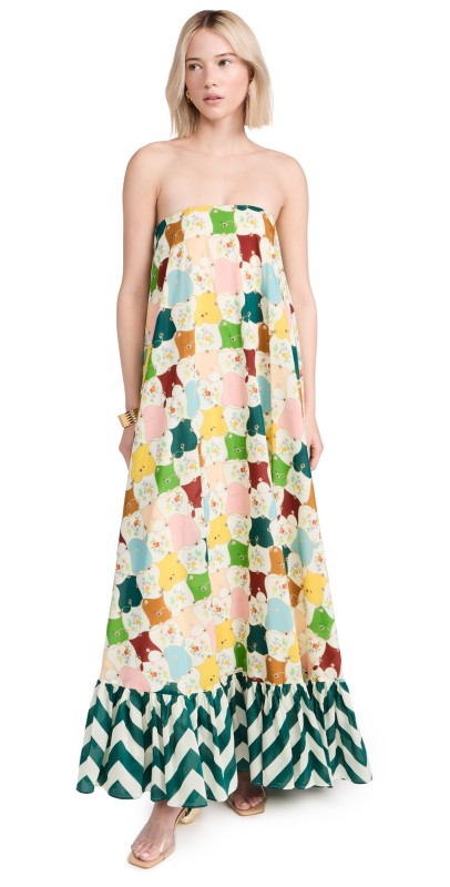 Alemais Everly Strapless Gown Multi
